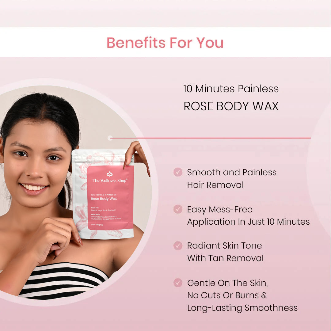 ROSE HAIR REMOVAL POWDER - 10 MINUTE FULL BODY WAX