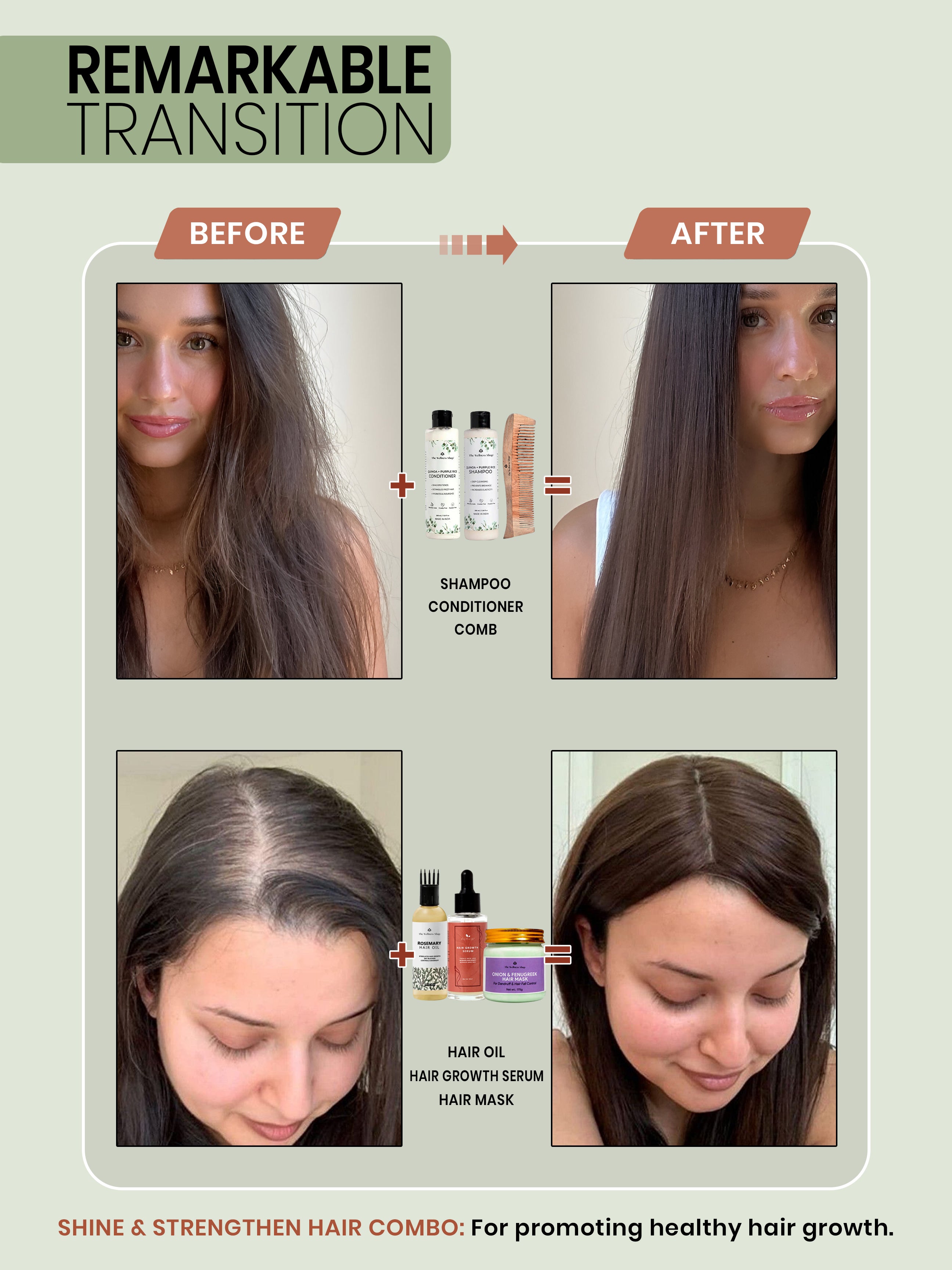 SHINE &amp; STRENGTHEN HAIR COMBO