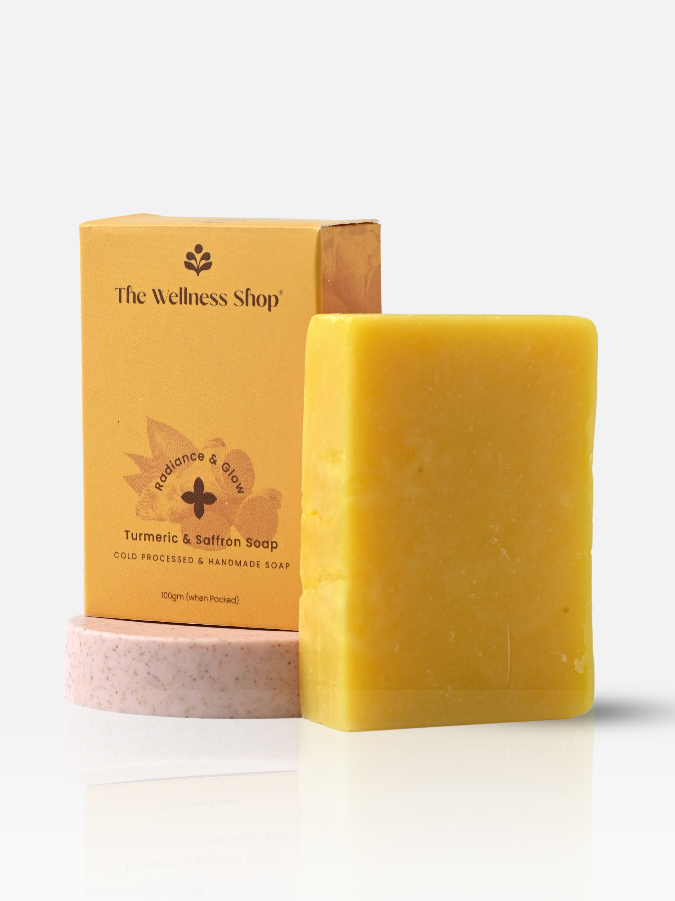 PREMIUM TURMERIC &amp; SAFFRON HANDMADE SOAP ( PARABEN &amp; SULPHATE FREE )