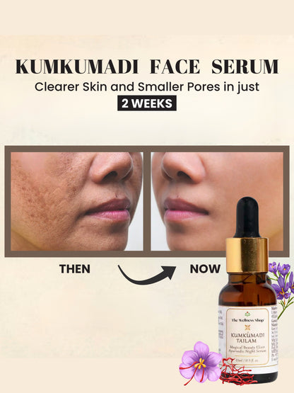 KUMKUMADI TAILAM MAGICAL BEAUTY ELIXIR AYURVEDIC NIGHT SERUM