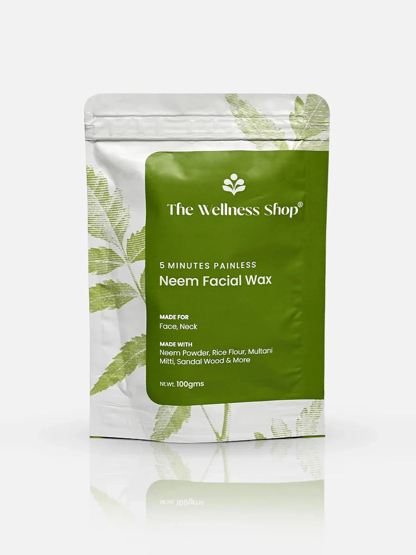 NEEM FACIAL WAX POWDER - 5 MINUTE PAINLESS HERBAL WAX POWDER