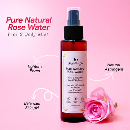 PURE ROSE WATER FOR REFRESHING &amp; HYDRATING SKIN