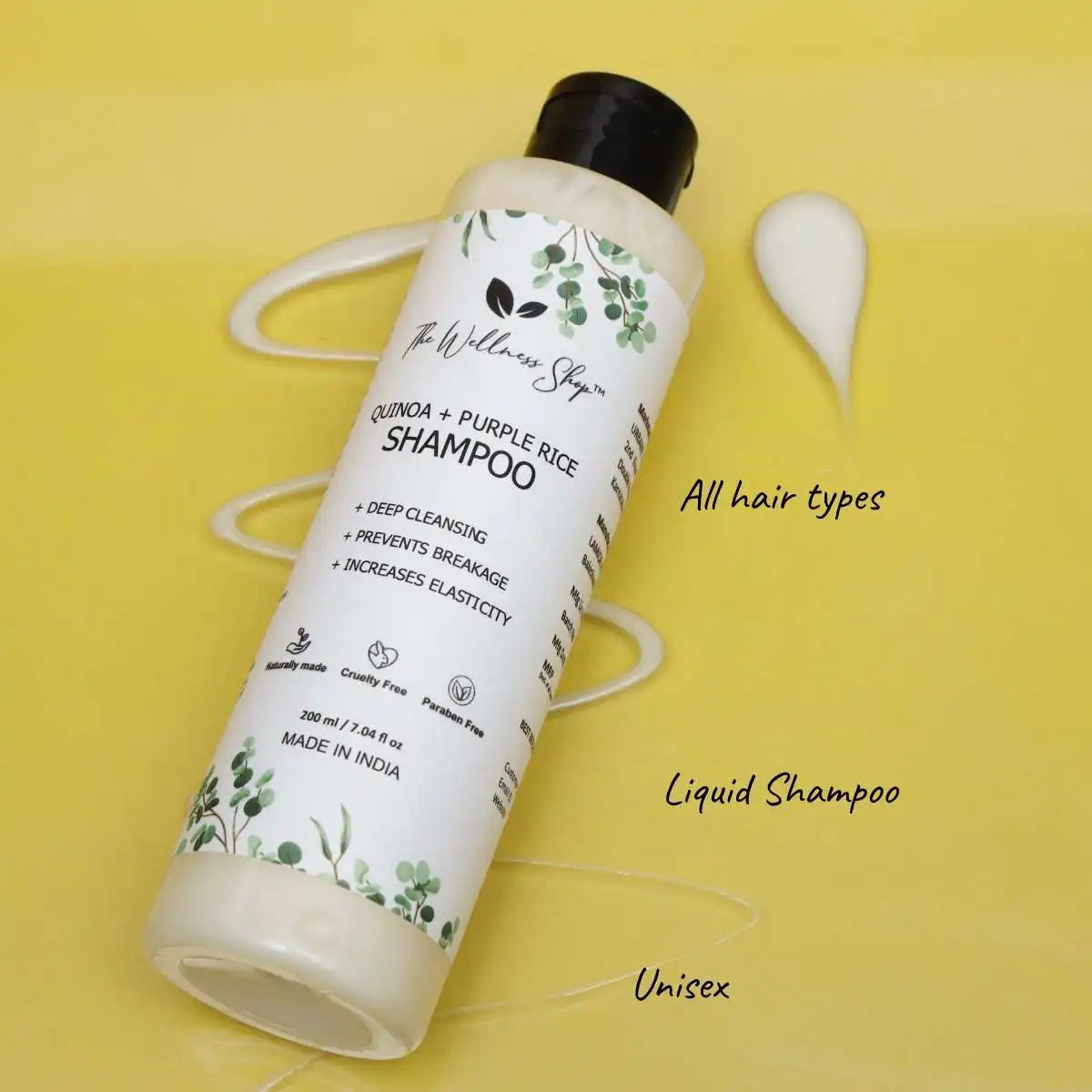 QUINOA AND PURPLE RICE SHAMPOO FOR DEEP CLEANSING &amp; STRENGTH (NO PARABEN, NO SULPHATE)