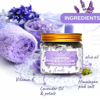 LAVENDER BATH AND FOOT SOAK - AROMATHERAPY &amp; RELAXATION