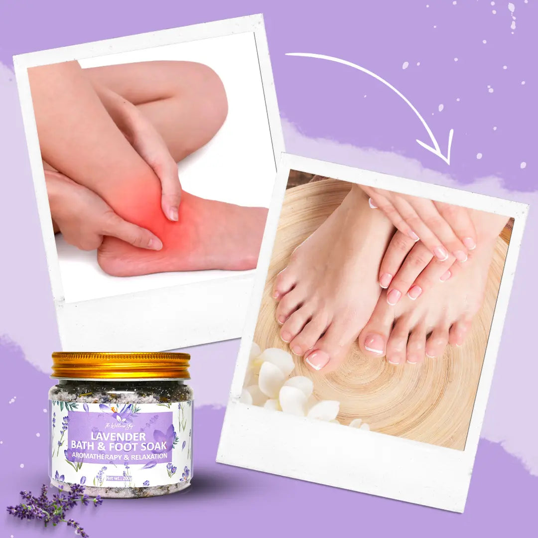 LAVENDER BATH AND FOOT SOAK - AROMATHERAPY &amp; RELAXATION