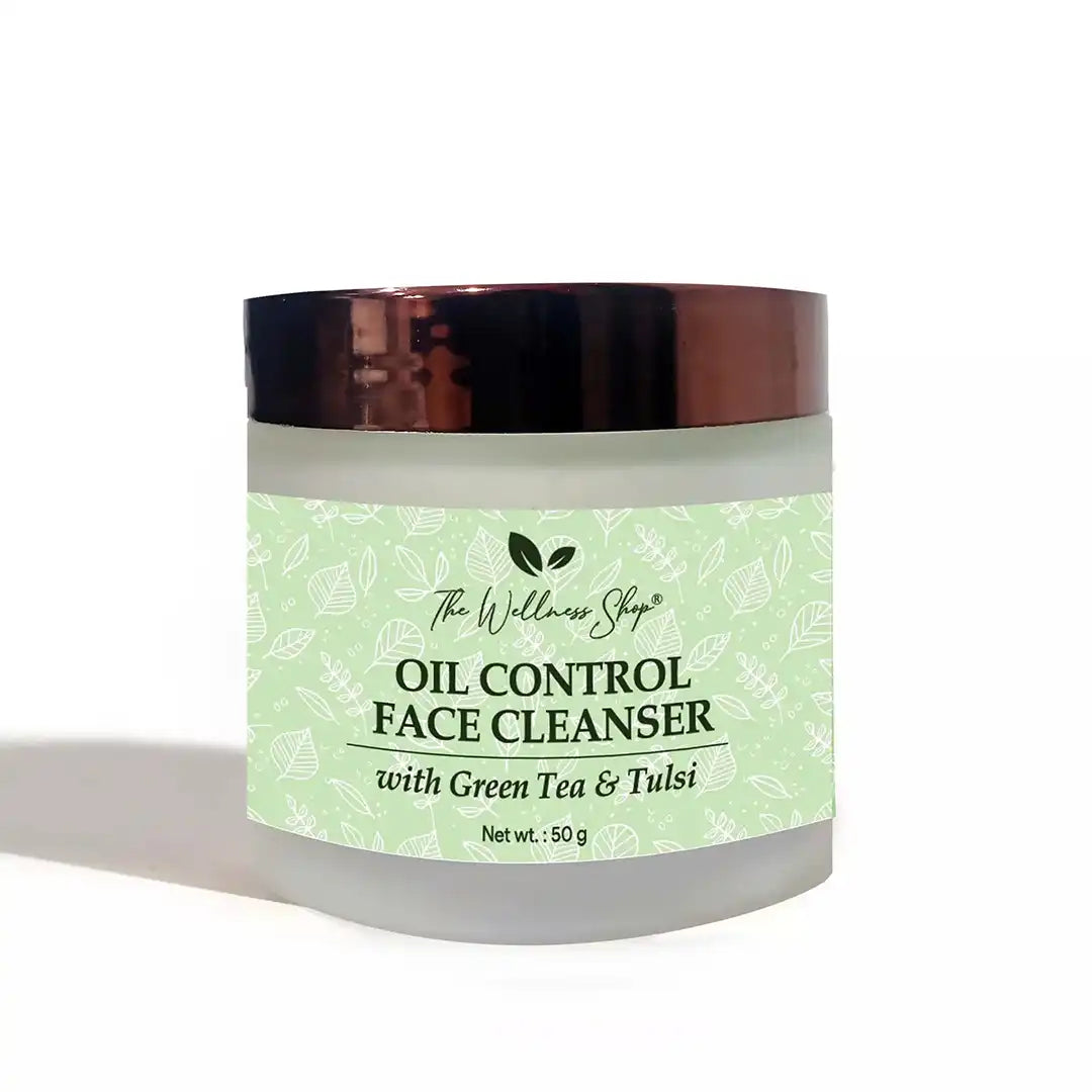 OIL CONTROL FACE CLEANSER (WITH GREEN TEA AND TULSI)
